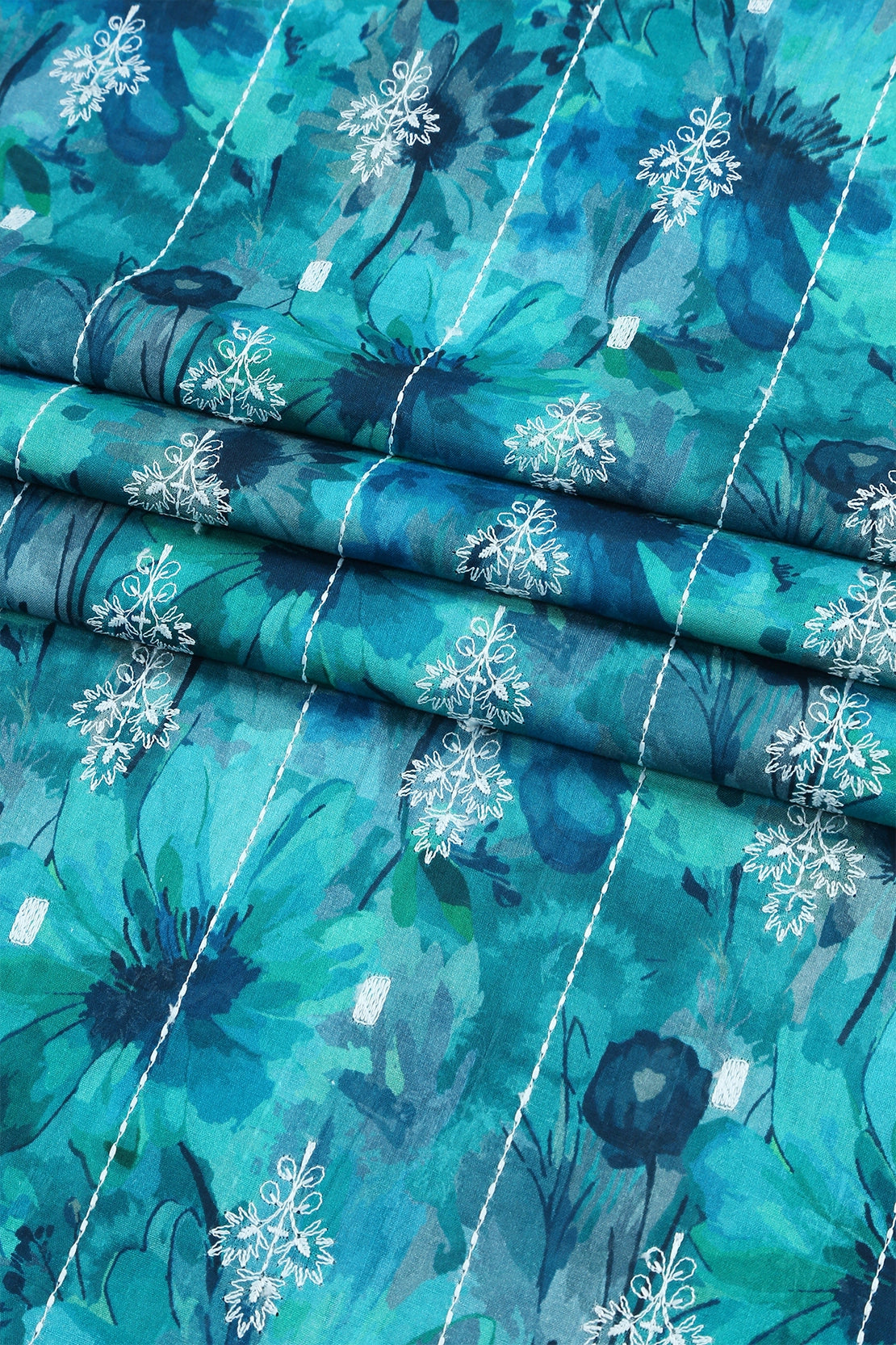 3 Piece - Embroidered Lawn - F77 - D4406