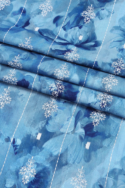 3 Piece - Embroidered Lawn - F77 - D4408