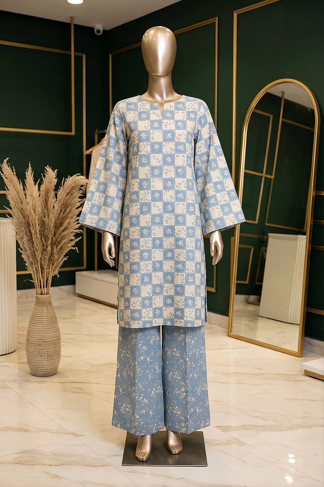 2 Piece - Digitally Printed Lawn - B39 - D5109