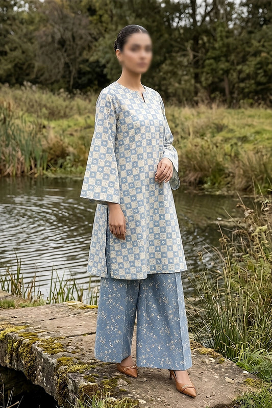 2 Piece - Digitally Printed Lawn - B39 - D5109