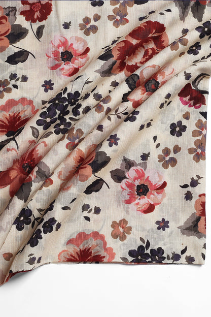 2 Piece - Digitally Printed Doriya Lawn - D409