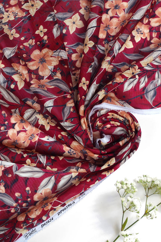 2 Piece - Digitally Printed Doriya Lawn - D406