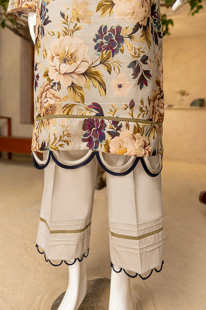 3 Piece - Digitally Printed Doriya Lawn - D702