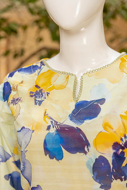 3 Piece - Digitally Printed Doriya Lawn - D705