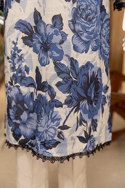 3 Piece - Digitally Printed Doriya Lawn - D706