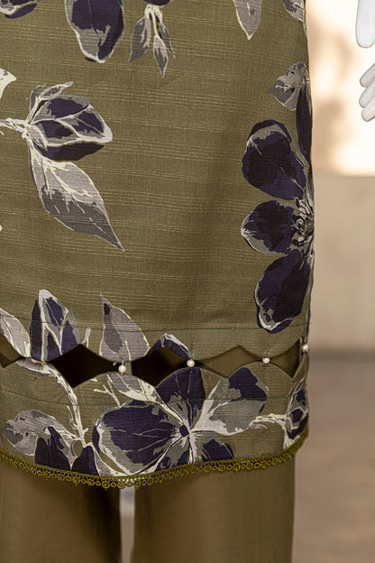 3 Piece - Digitally Printed Doriya Lawn - D804