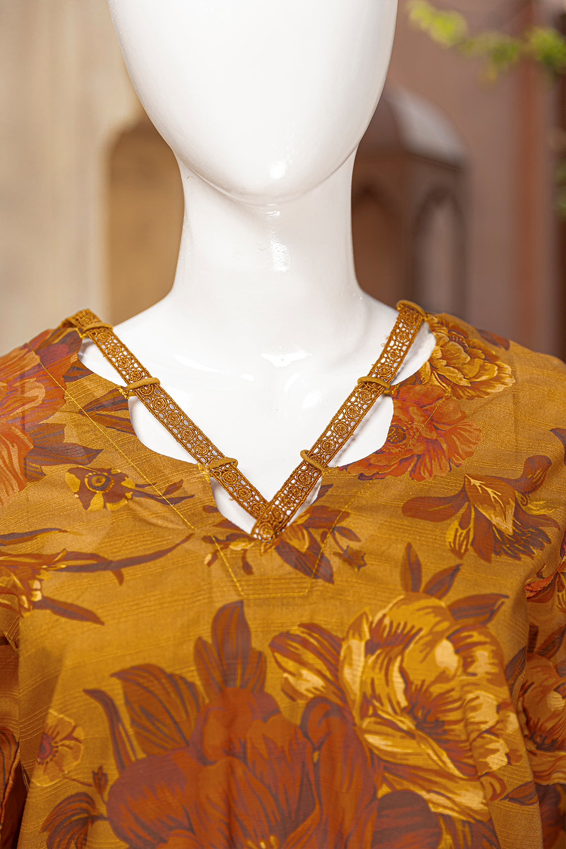 3 Piece - Digitally Printed Doriya Lawn - D808