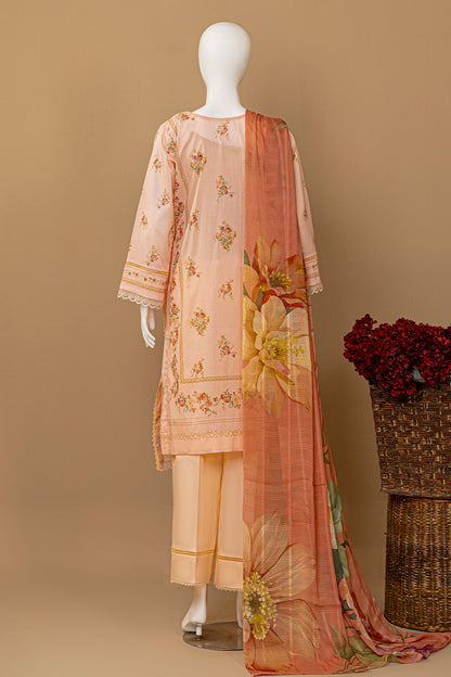 3 Piece - Digitally Printed Lawn - D910