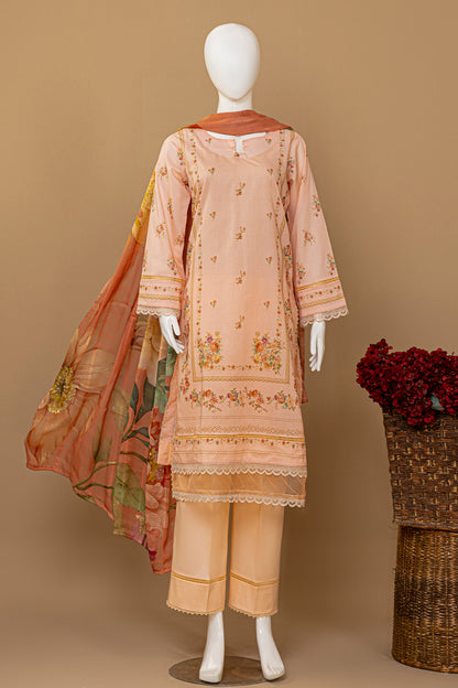 3 Piece - Digitally Printed Lawn - D910