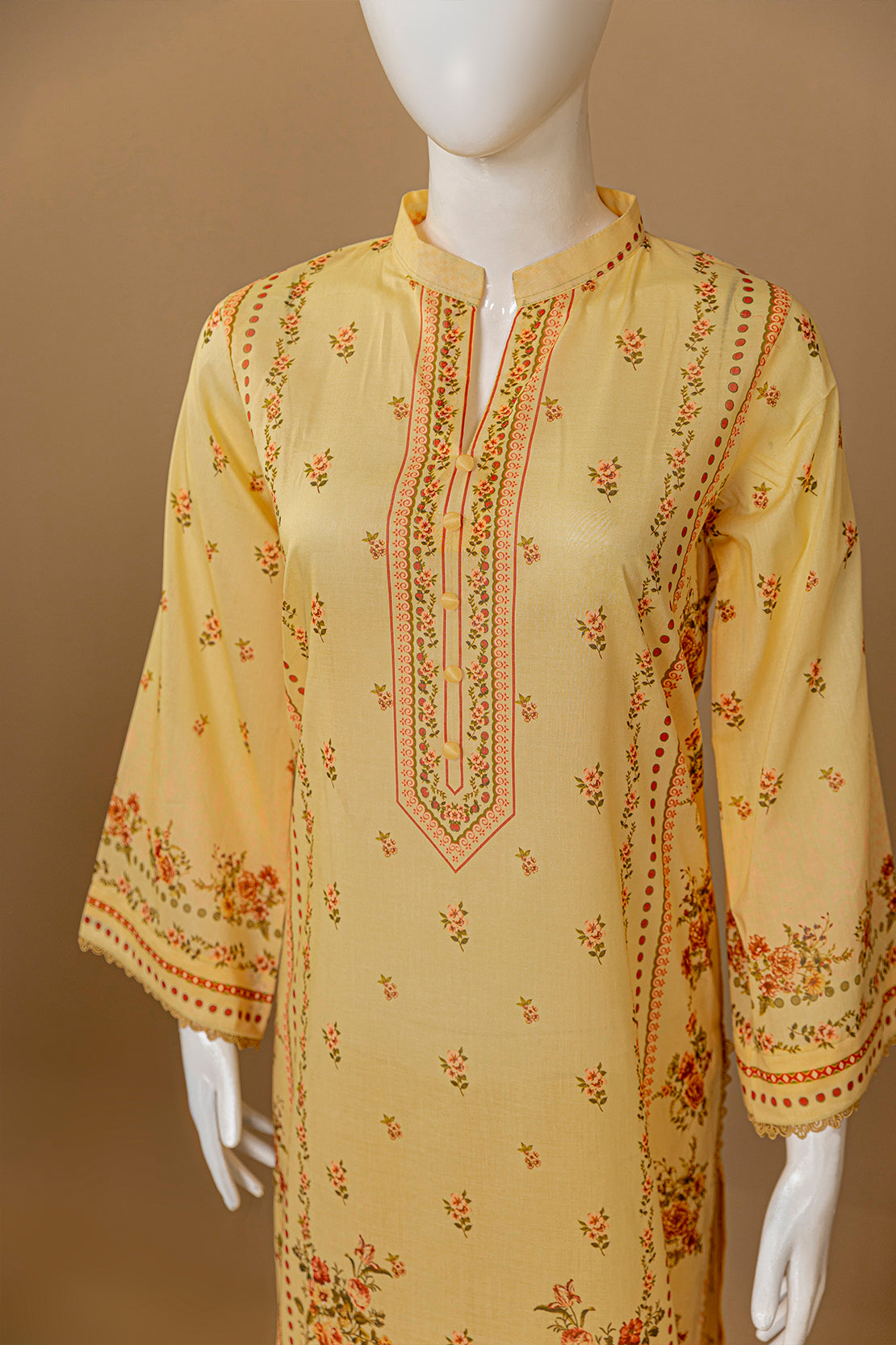 3 Piece - Digitally Printed Lawn - D902