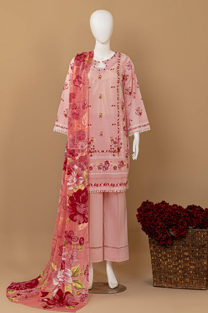 3 Piece - Digitally Printed Lawn - D904