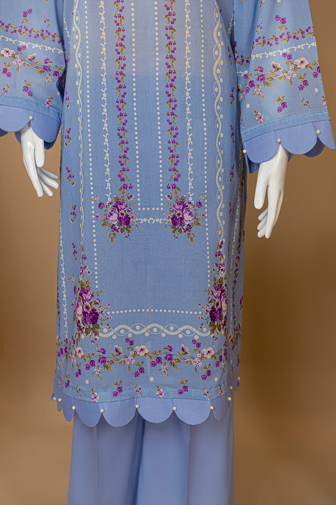 3 Piece - Digitally Printed Lawn - D906