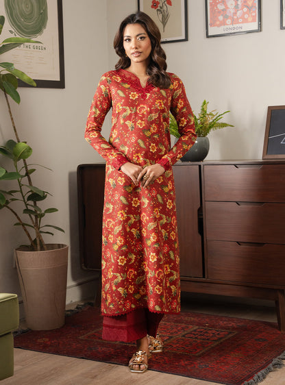 2 Piece - Printed Khaddar - Fira