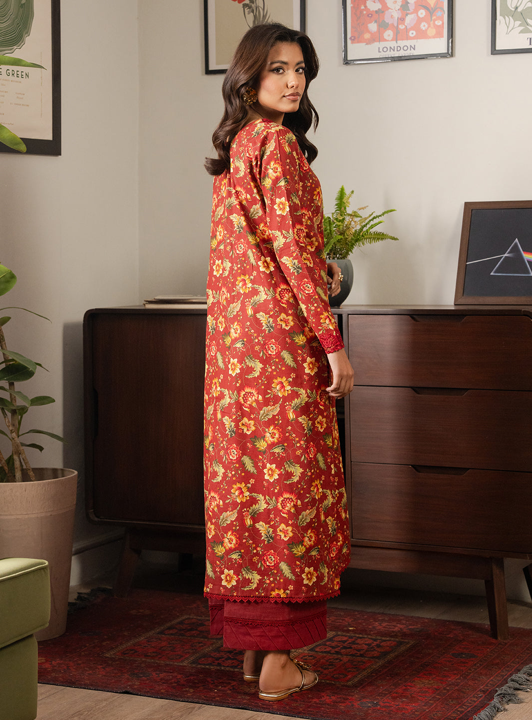 2 Piece - Printed Khaddar - Fira
