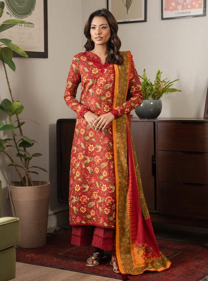 2 Piece - Printed Khaddar - Fira