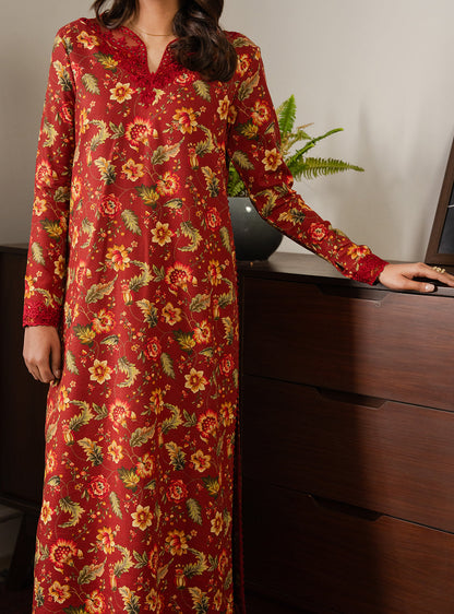 2 Piece - Printed Khaddar - Fira