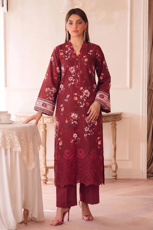 2 Piece - Embroidered Lawn - Fantak 168