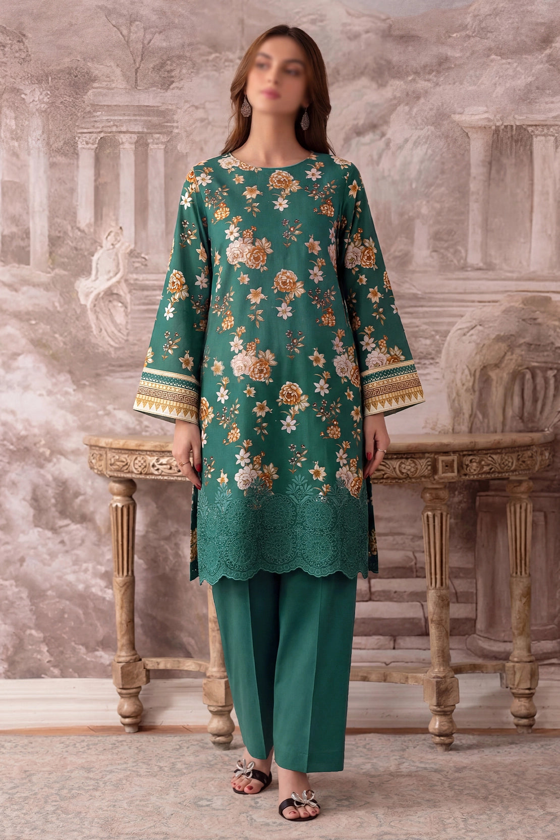 2 Piece - Embroidered Lawn - Fantak 169