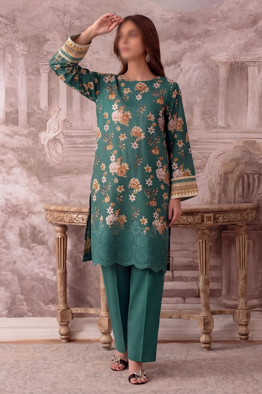 2 Piece - Embroidered Lawn - Fantak 169