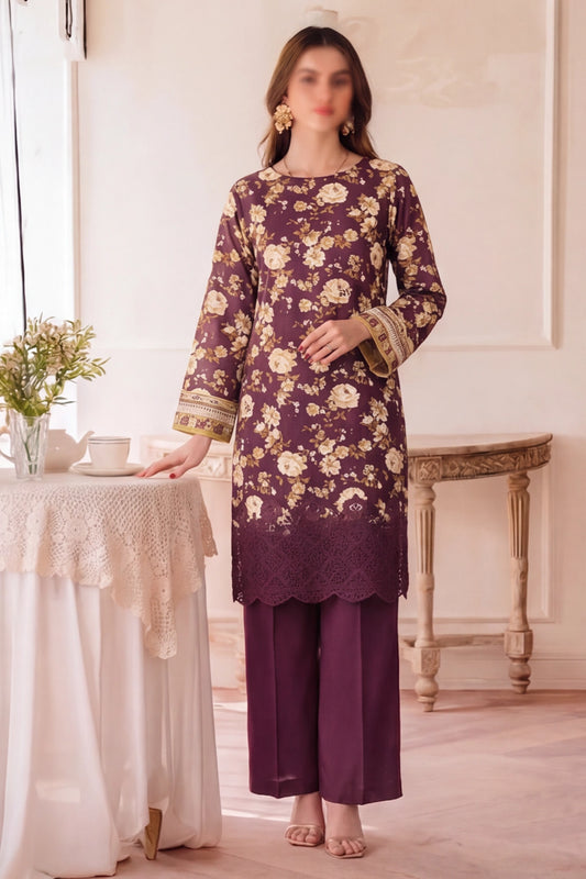 2 Piece - Embroidered Lawn - Fantak 170