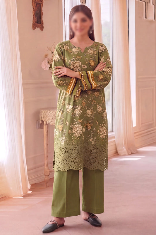2 Piece - Embroidered Lawn - Fantak 172