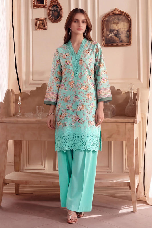 2 Piece - Embroidered Lawn - Fantak 173