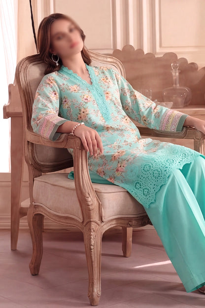 2 Piece - Embroidered Lawn - Fantak 173