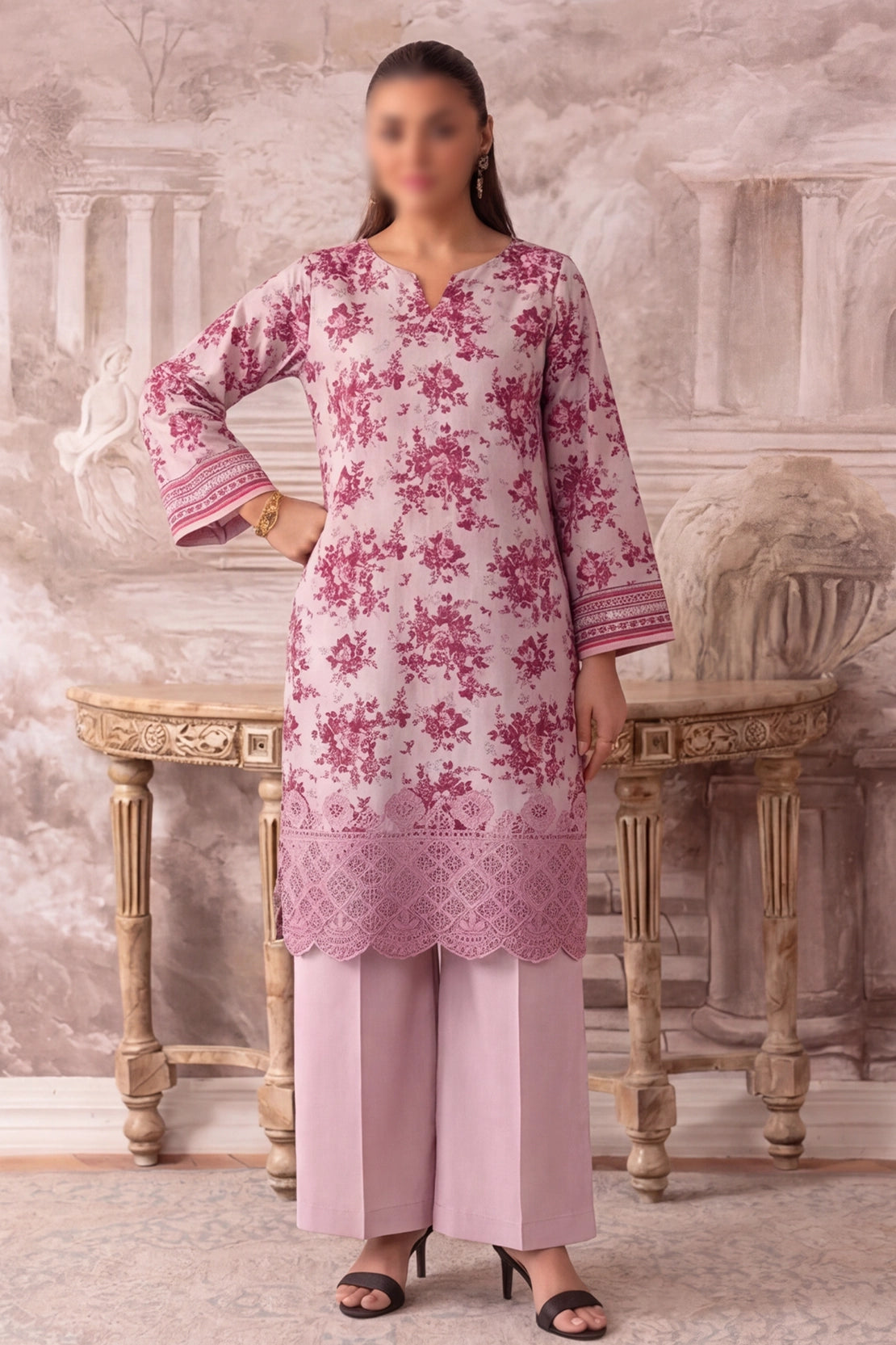 2 Piece - Embroidered Lawn - Fantak 175