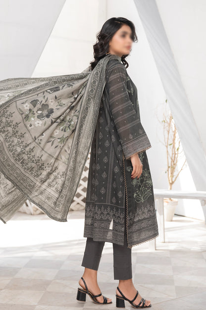 3 Piece - Embroidered Lawn - Jasmine 802