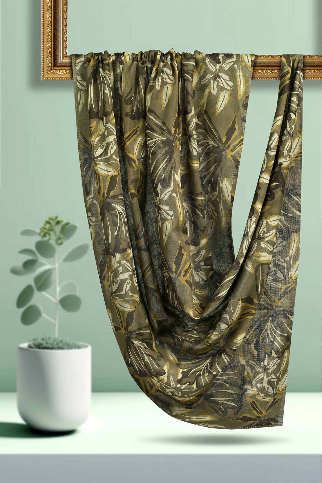 2 Piece - Digitally Printed Slub Lawn - D1004