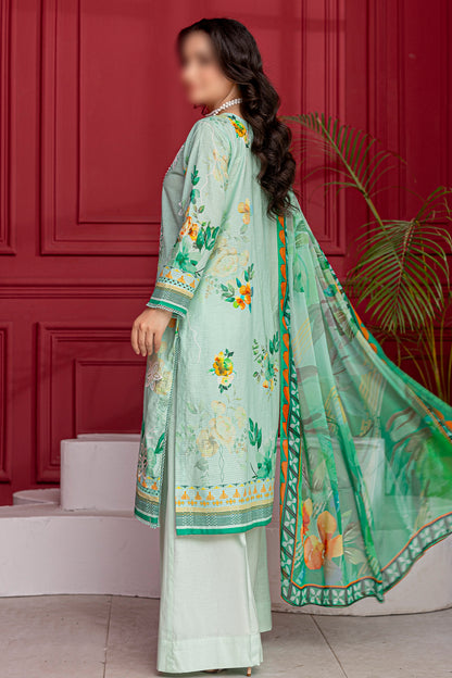 3 Piece - Embroidered Lawn  - Luna 101