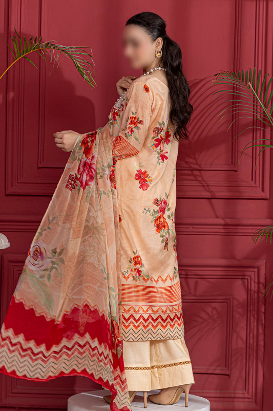 3 Piece - Embroidered Lawn  - Luna 106
