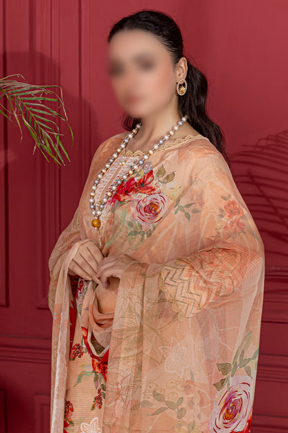 3 Piece - Embroidered Lawn  - Luna 106