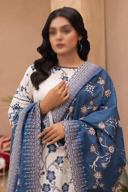 3 Piece - Digitally Printed Lawn - Mahnoosh 101