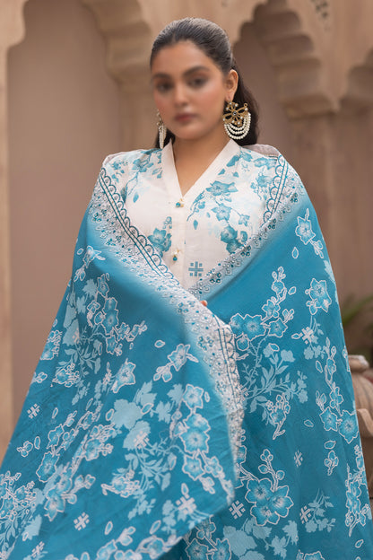 3 Piece - Digitally Printed Lawn - Mahnoosh 110