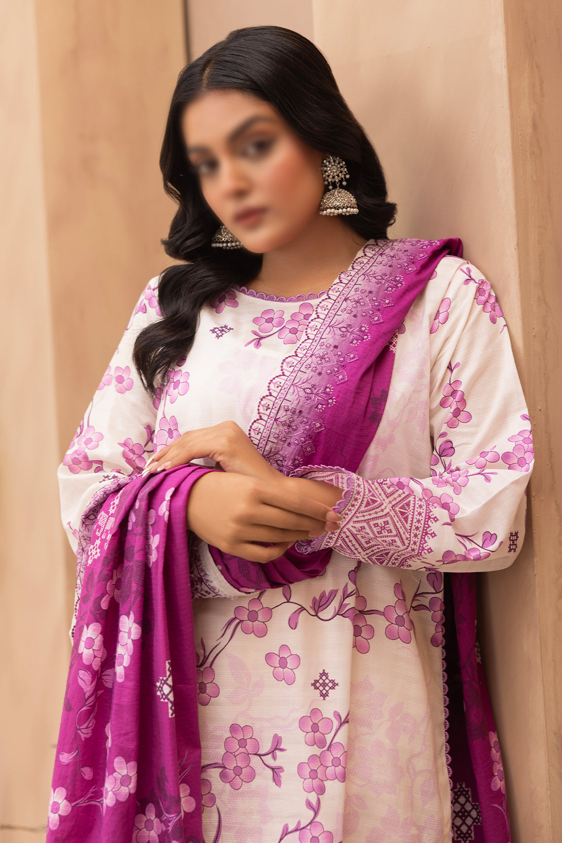 3 Piece - Digitally Printed Lawn - Mahnoosh 103