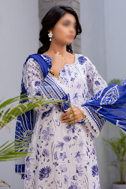 3 Piece - Digitally Printed Lawn - Nureh 903