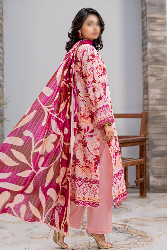 3 Piece - Digitally Printed Lawn - Nureh 908