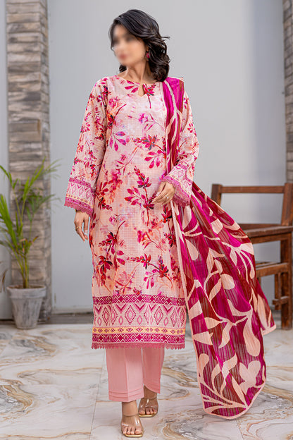 3 Piece - Digitally Printed Lawn - Nureh 908