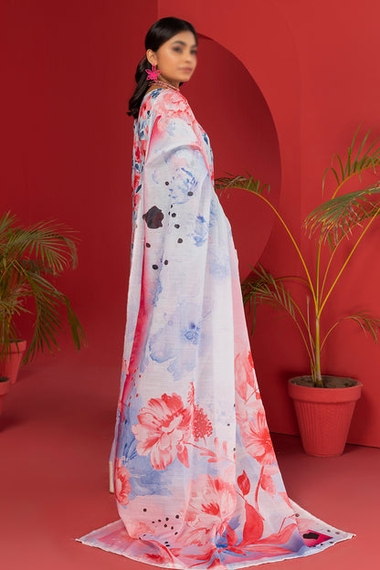 3 Piece - Digitally Printed Lawn - Nureh 1210