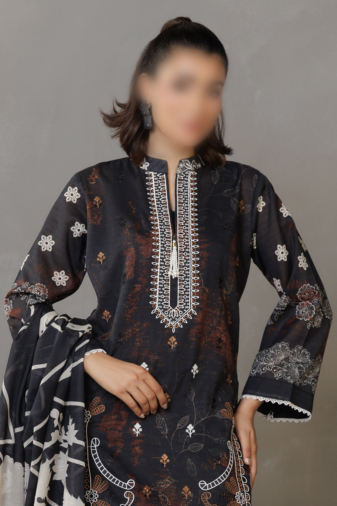 3 Piece - Embroidered Lawn - Parisa 310