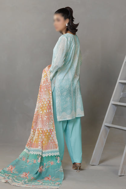 3 Piece - Embroidered Lawn - Parisa 302