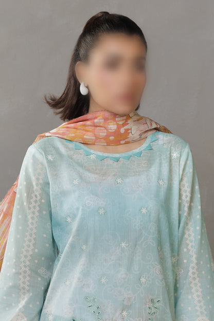3 Piece - Embroidered Lawn - Parisa 302