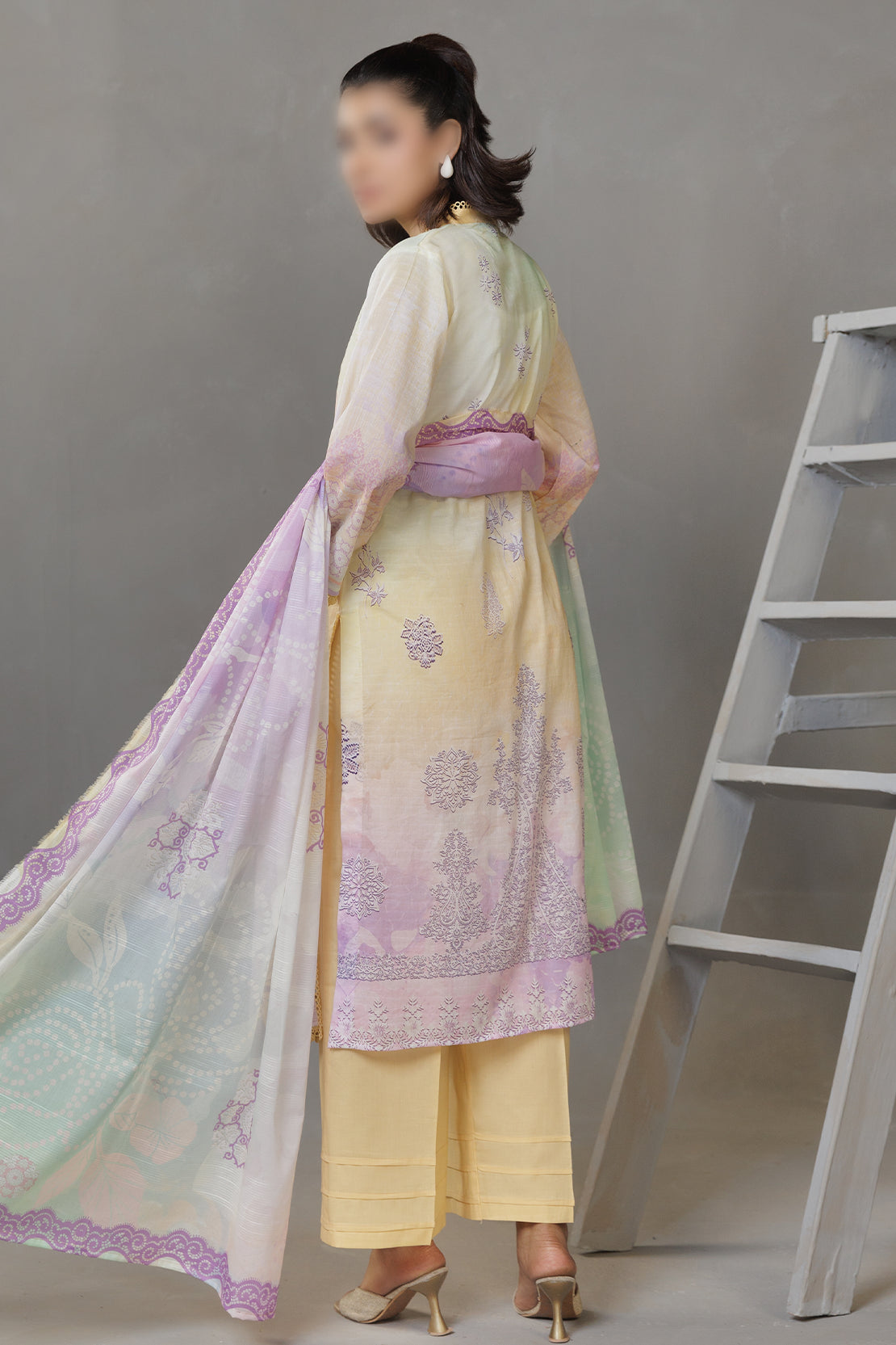 3 Piece - Embroidered Lawn - Parisa 303