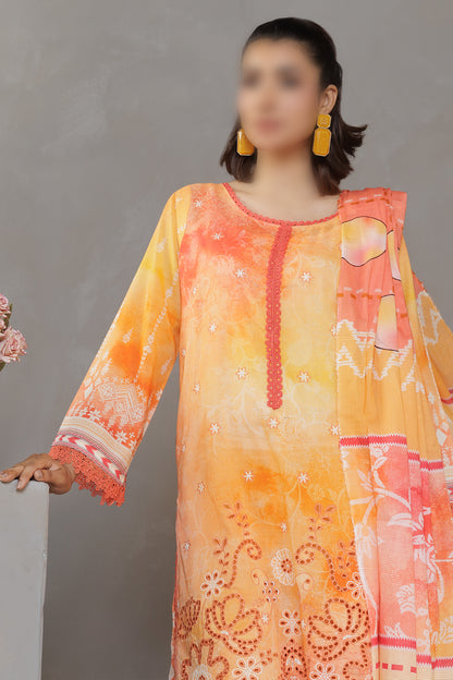 3 Piece - Embroidered Lawn - Parisa 304