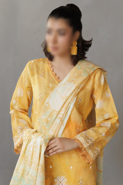 3 Piece - Embroidered Lawn - Parisa 305