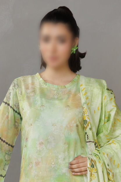 3 Piece - Embroidered Lawn - Parisa 306