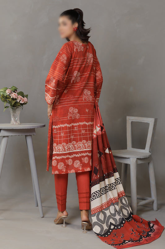 3 Piece - Embroidered Lawn - Parisa 308