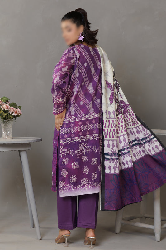 3 Piece - Embroidered Lawn - Parisa 309