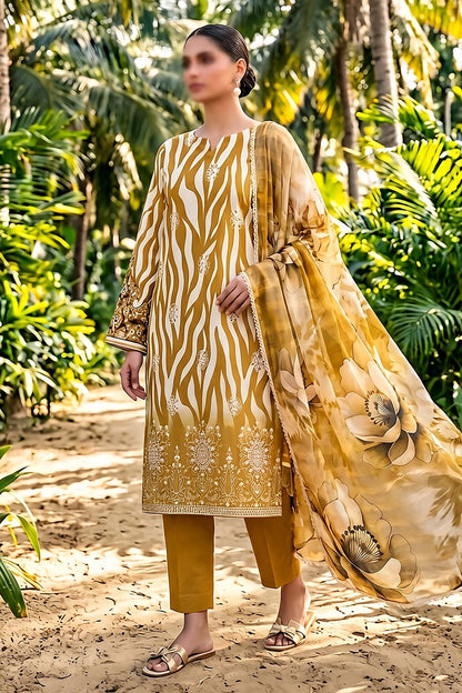 3 Piece - Embroidered Lawn - Pearl 30310